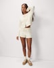 image 1 of OH ME OH MY Cable Knit Drawstring Shorts in Cream