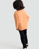 image 3 of Bluey Pure Cotton Booey Slogan Long Sleeved Top in Orange