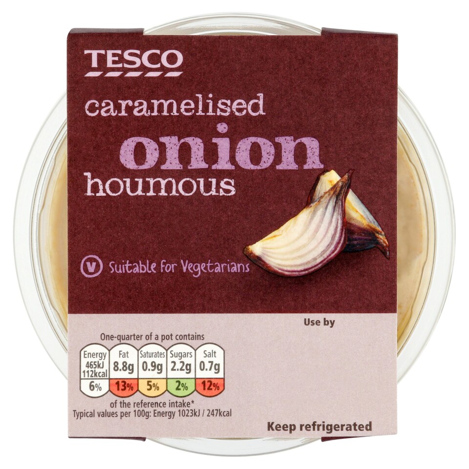 Tesco Caramelised Onion Houmous 182G