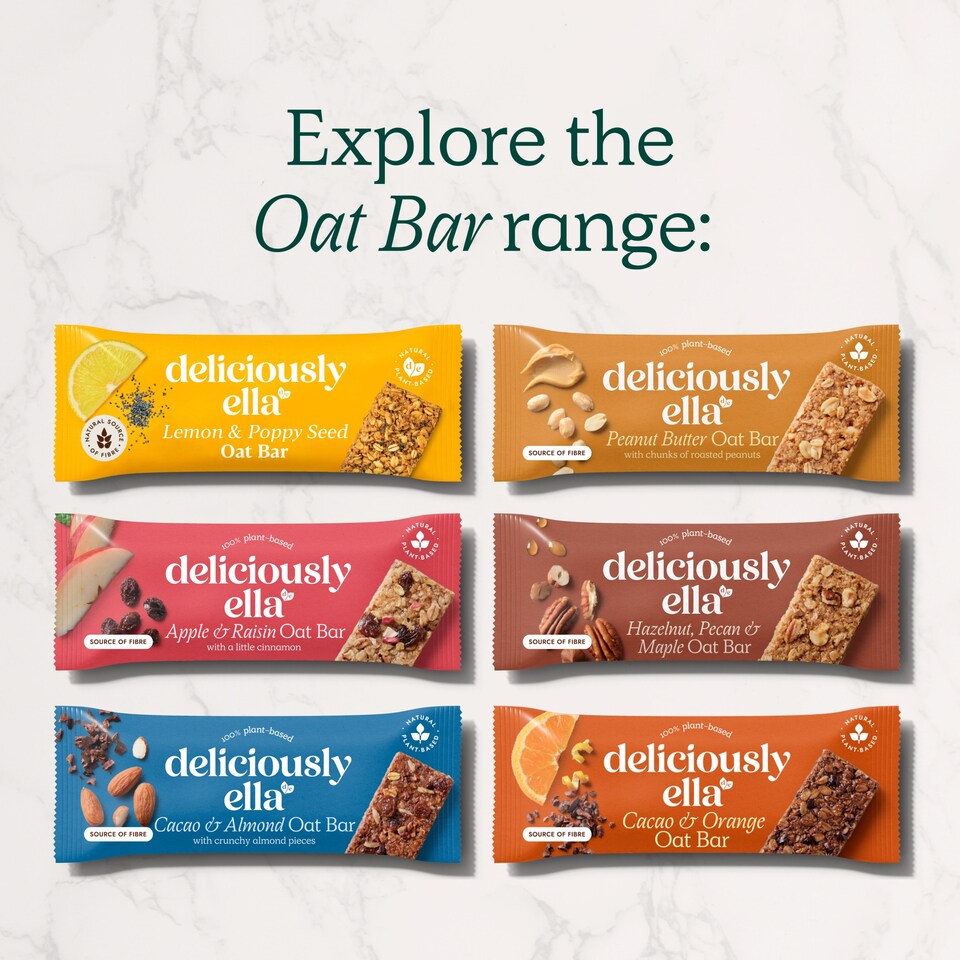 image 1 of Deliciously Ella Ginger Spiced Oat Bars 3x50g
