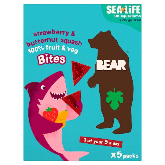 Bear Bites Strawberry & Butternut Squash 5 Pack
