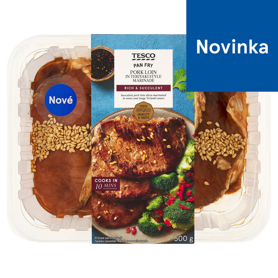 Tesco Pork Loin in Teriyaki Style Marinade 500 g