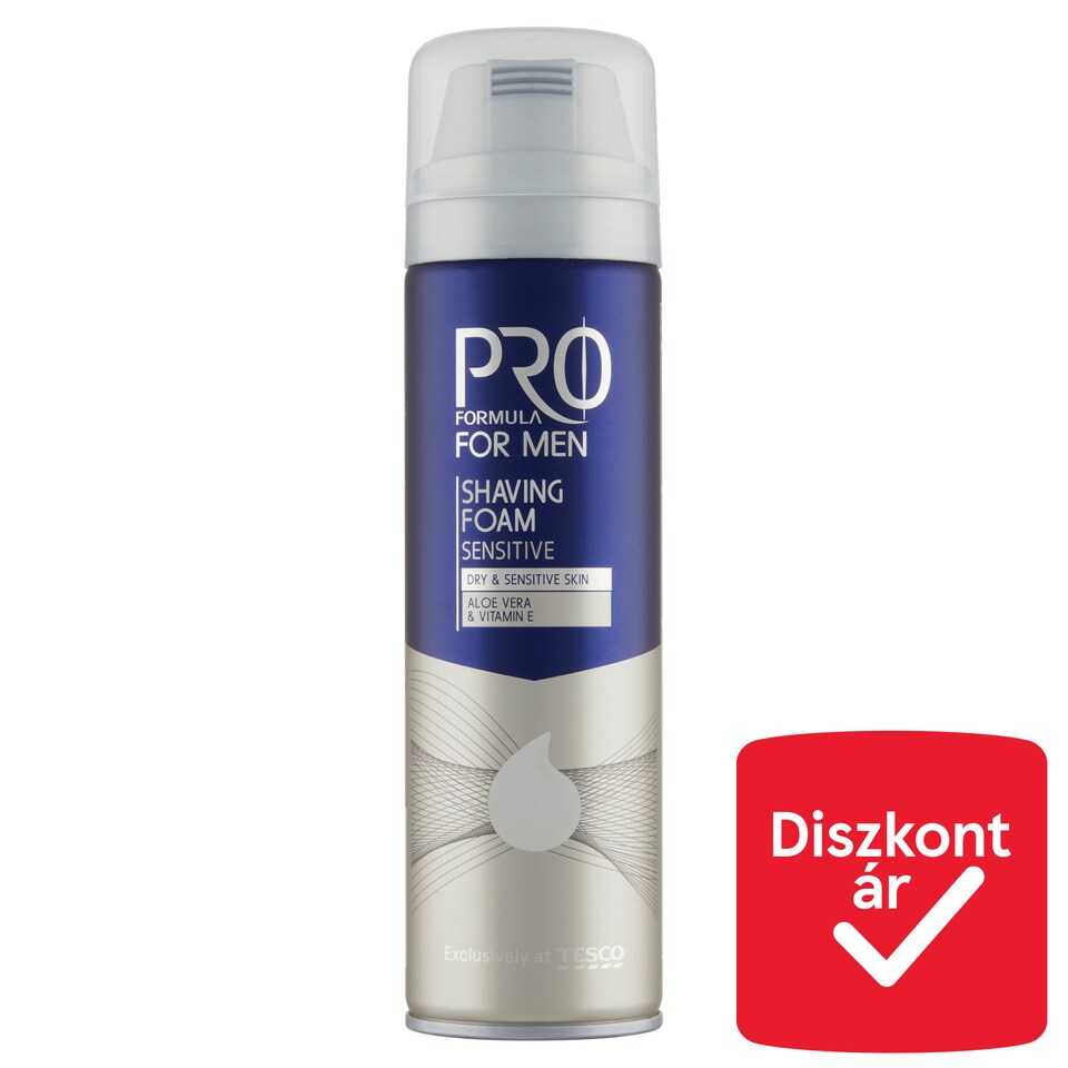 Tesco Pro Formula For Men Sensitive Shaving Foam 250 ml