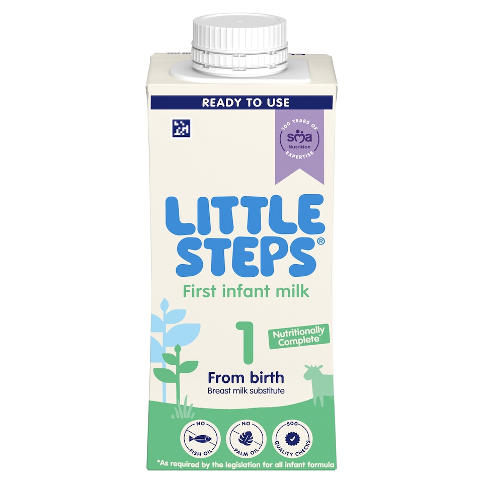 image 1 of SMA Little Steps First Baby Milk Liquid Ready to Feed 200ml