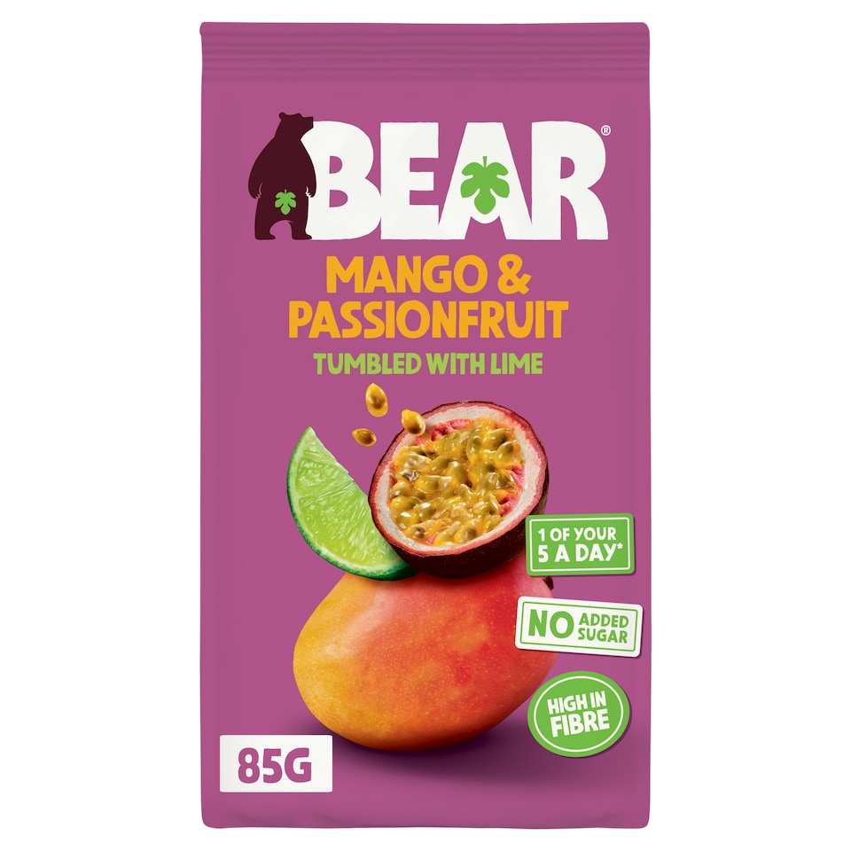 BEAR Fruit Dried Mango & Passion Fruit 85g