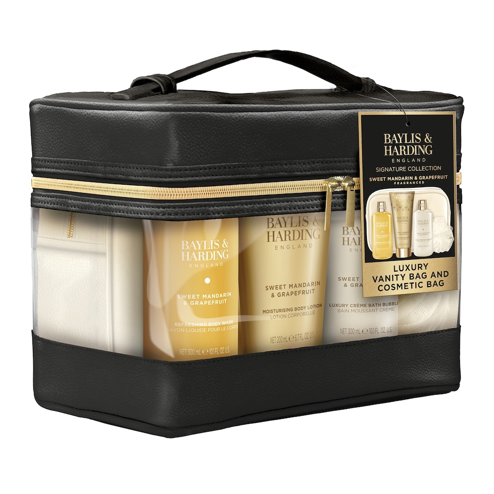 image 1 of Baylis & Harding Sweet Mandarin & Grapefruit Luxury Vanity Bag Gift Set