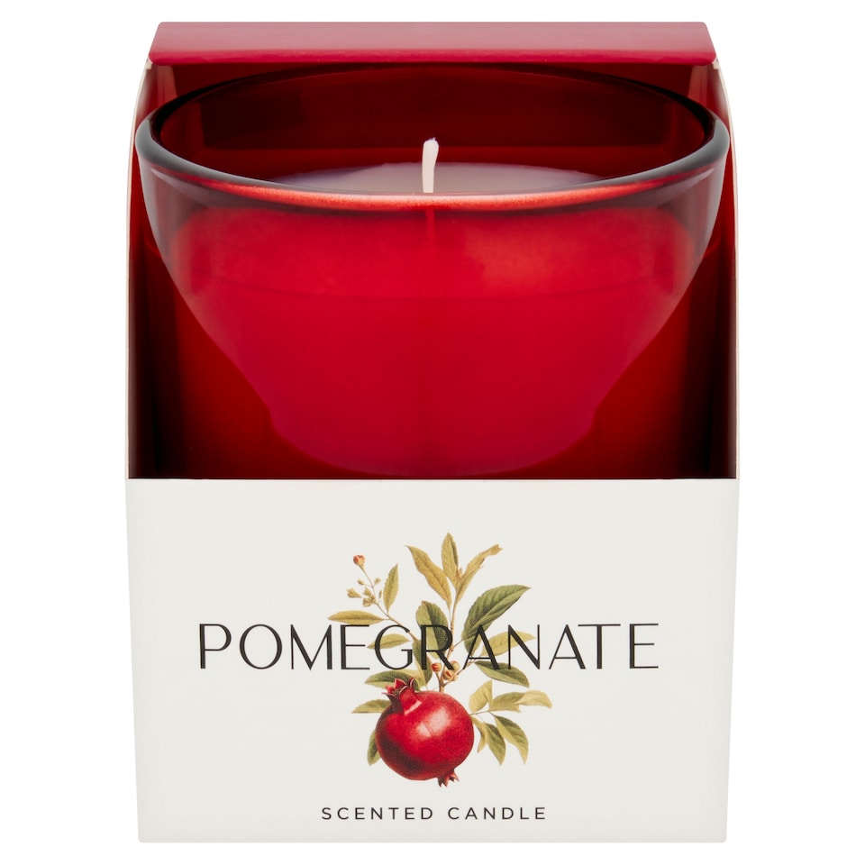image 1 of F&F Home Floral Small Candle Pomegranate 185g