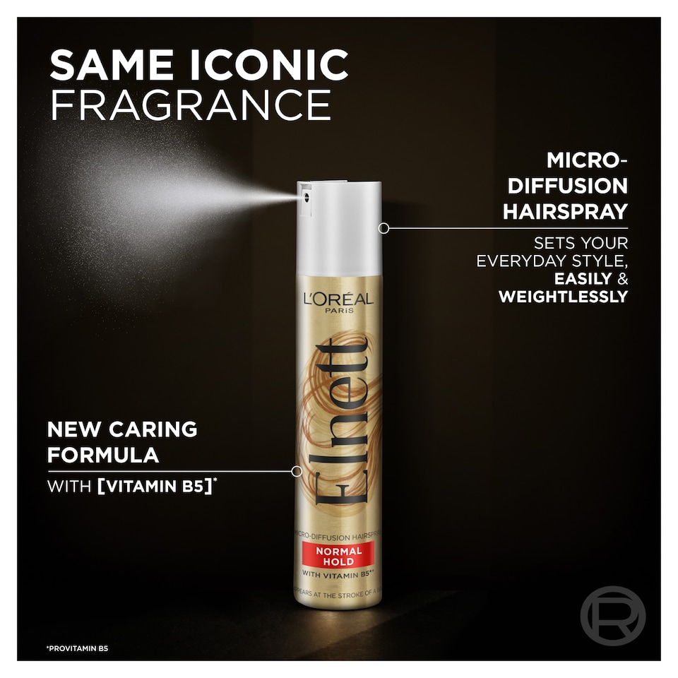 image 1 of L'Oreal Paris Elnett Normal Hold Hairspray 400ml