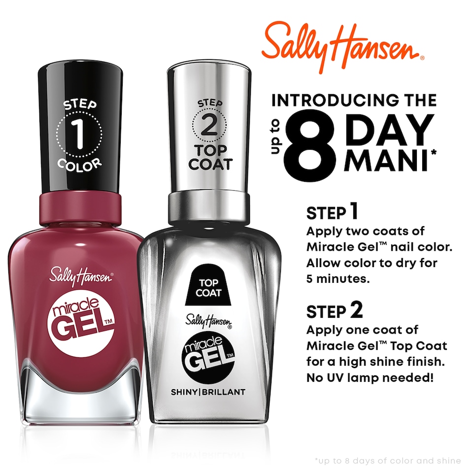 image 1 of S/Hasen Miracle Gel Mauve-Olous Nailpolish 2X14.7Ml