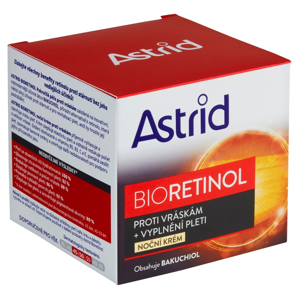 Obrázek 1 pro produkt Astrid Bioretinol noční krém proti vráskám + vyplnění pleti 50ml