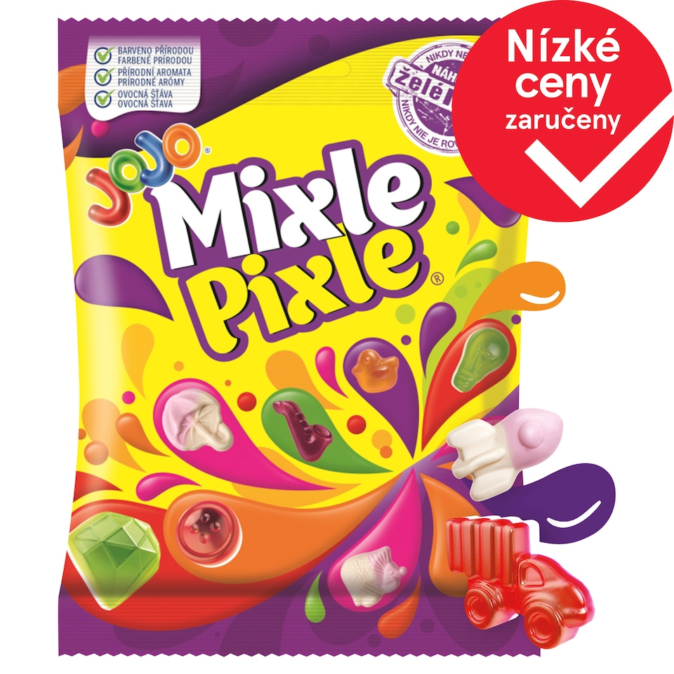 JOJO Mixle Pixle želé bonbóny s ovocnými příchutěmi 80g