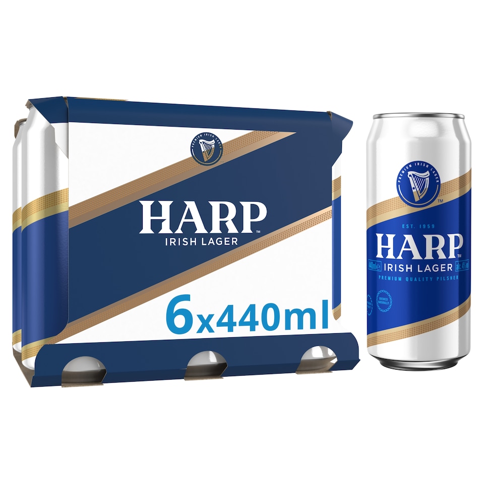 Harp Premium Irish Lager 6 X 440Ml