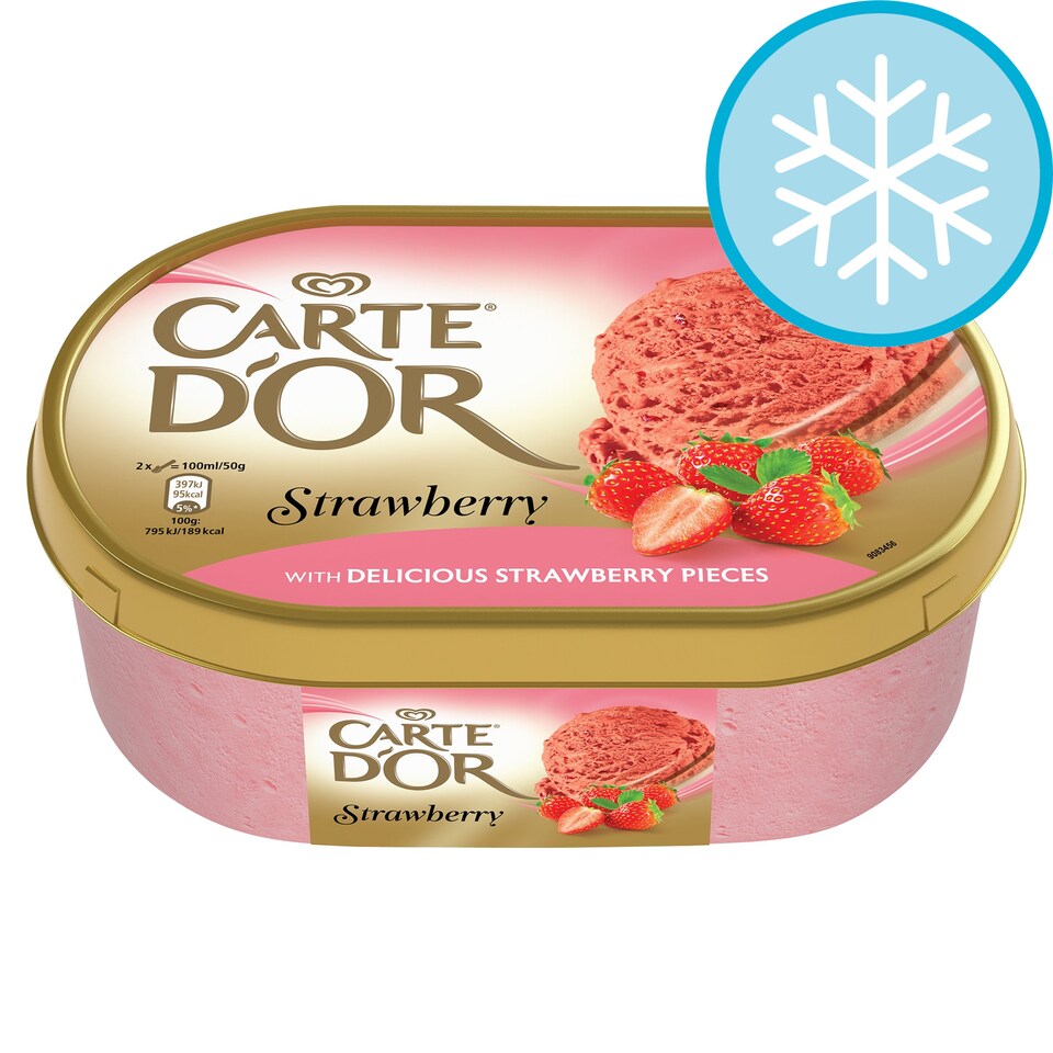 Carte D'or Strawberry Ice Cream Dessert 900Ml