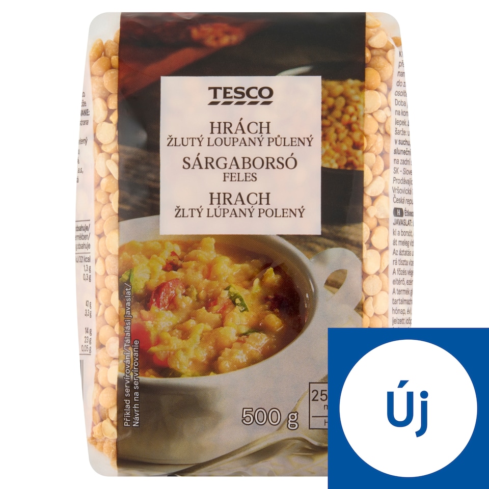Tesco Halved Yellow Peas 500 g