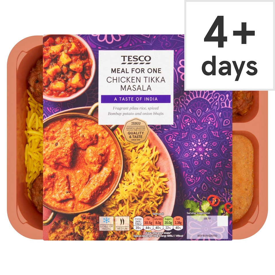 Tesco Chicken Tikka Masala Meal For One 500g