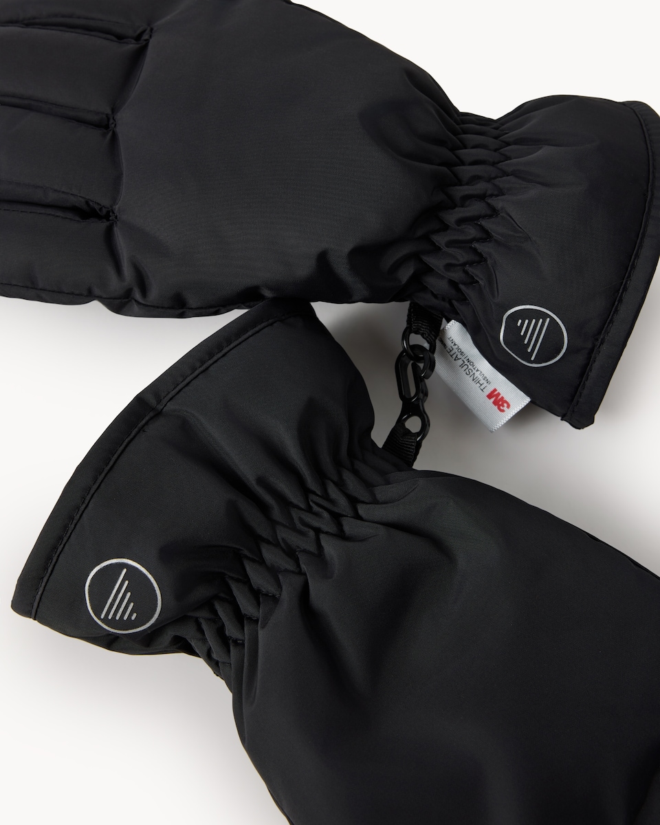 image 1 of F&F Padded Gloves in Black