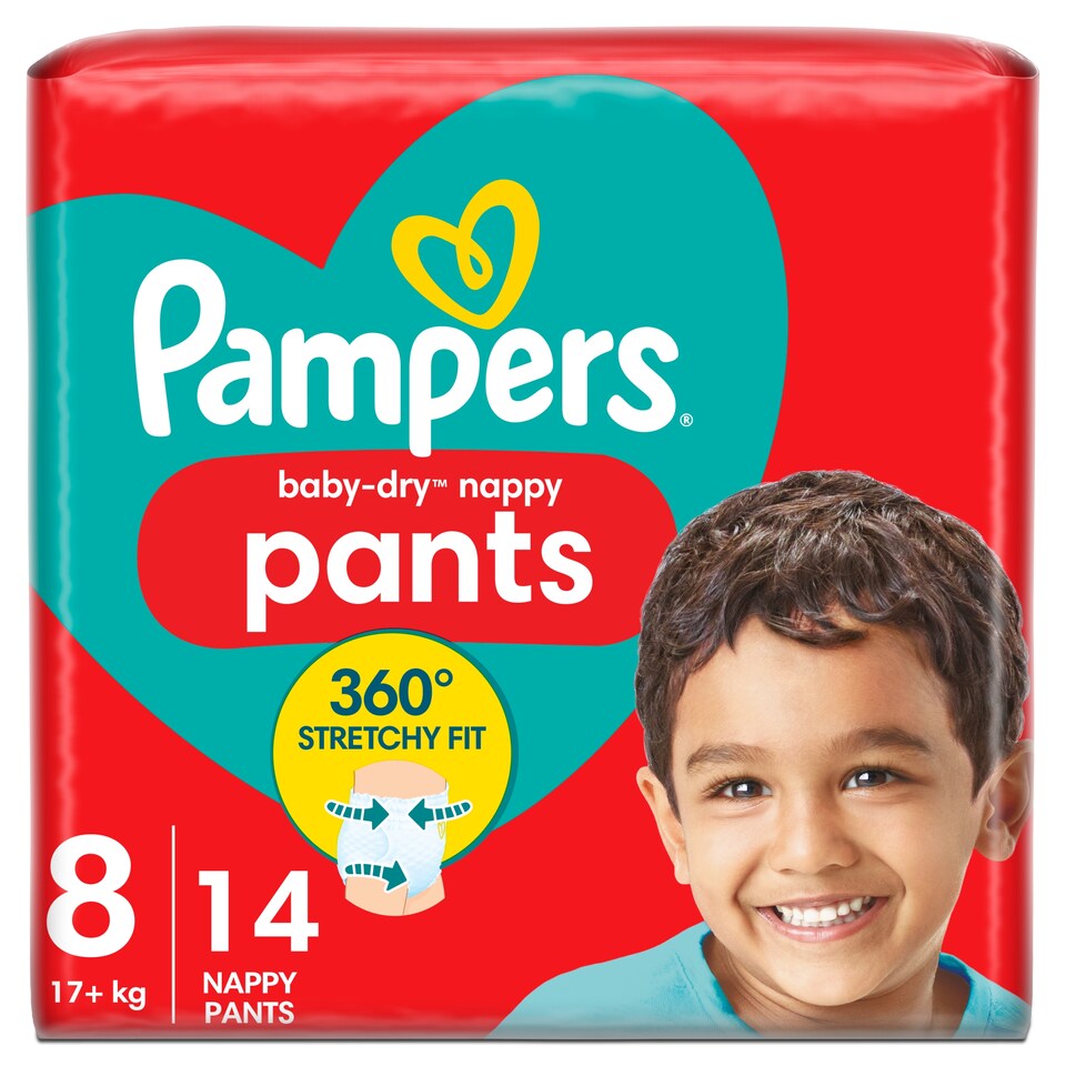 image 1 of Pampers Baby Dry Pants Size 8 Carry Pack 14 Nappies