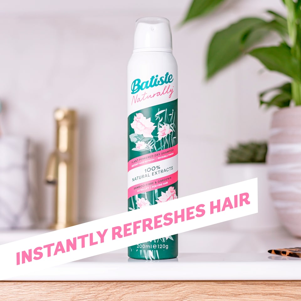 image 1 of Batiste Naturally Dry Shampoo Bamboo Gardenia 200Ml