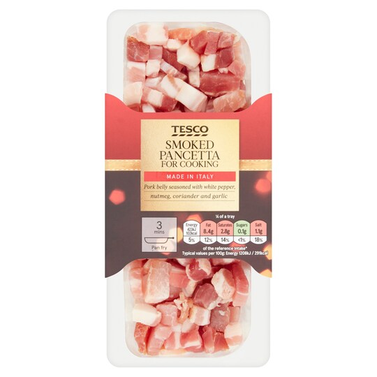 Tesco Smoked Pancetta Cubes 280G Tesco Groceries