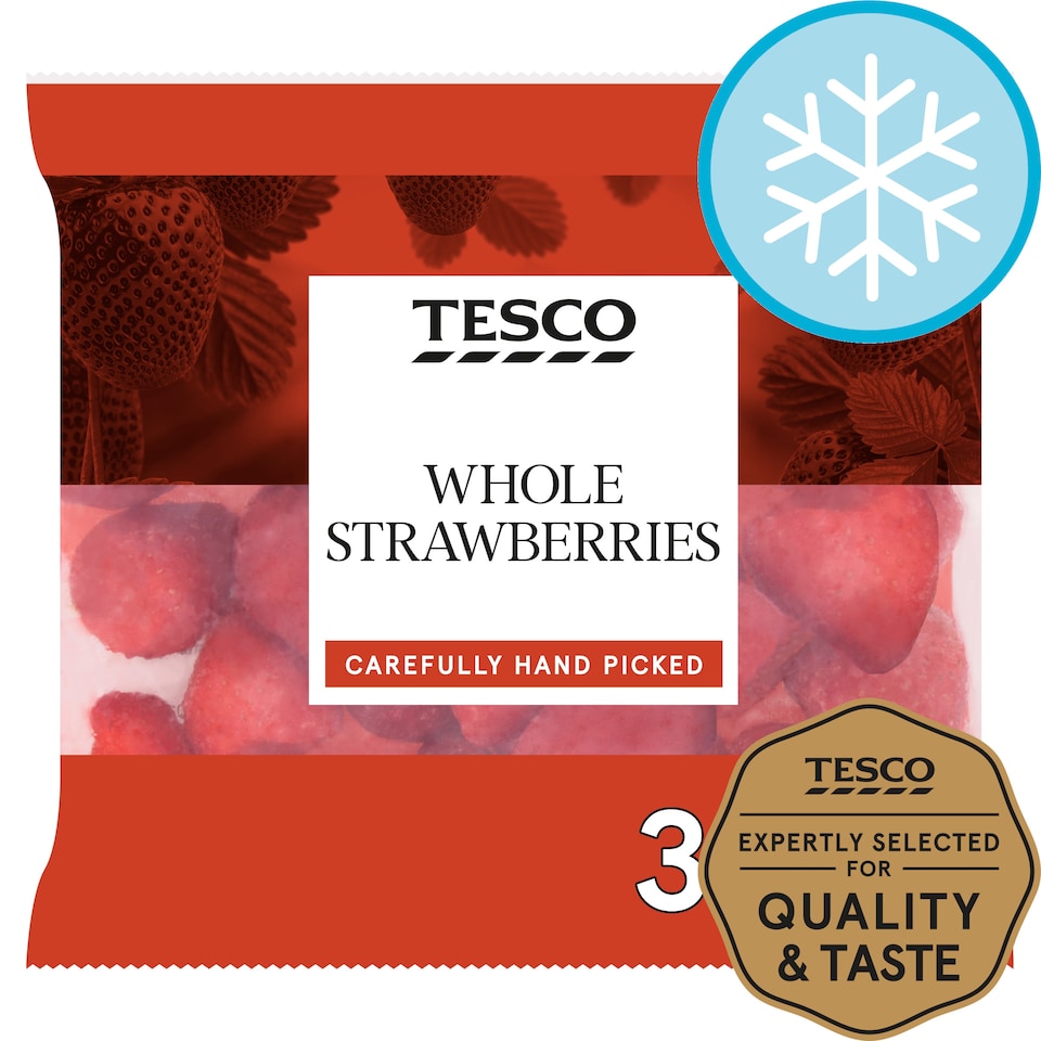 Tesco Frozen Whole Strawberries 350G