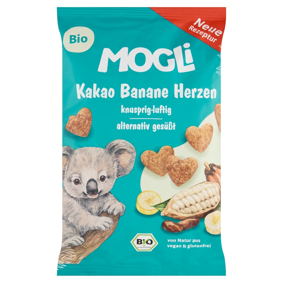 Mogli Bio kakaová křupavá srdíčka s banánem 30g