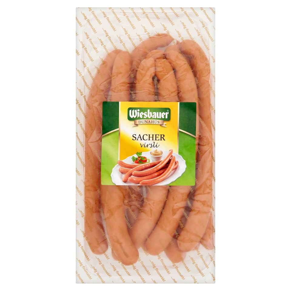 Wiesbauer Sacher füstölt, főtt sertésvirsli 800 g