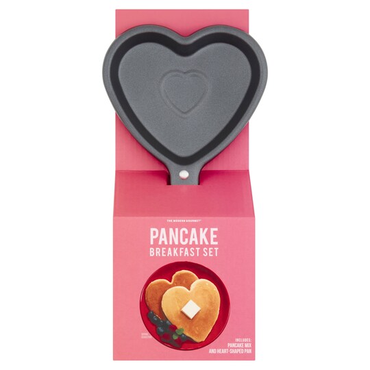 Heart Shaped Pancake Pan Set Tesco Groceries