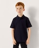 image 3 of F&F School Boys 3-Pack Pure Cotton Regular Fit Polo Shirts in Navy