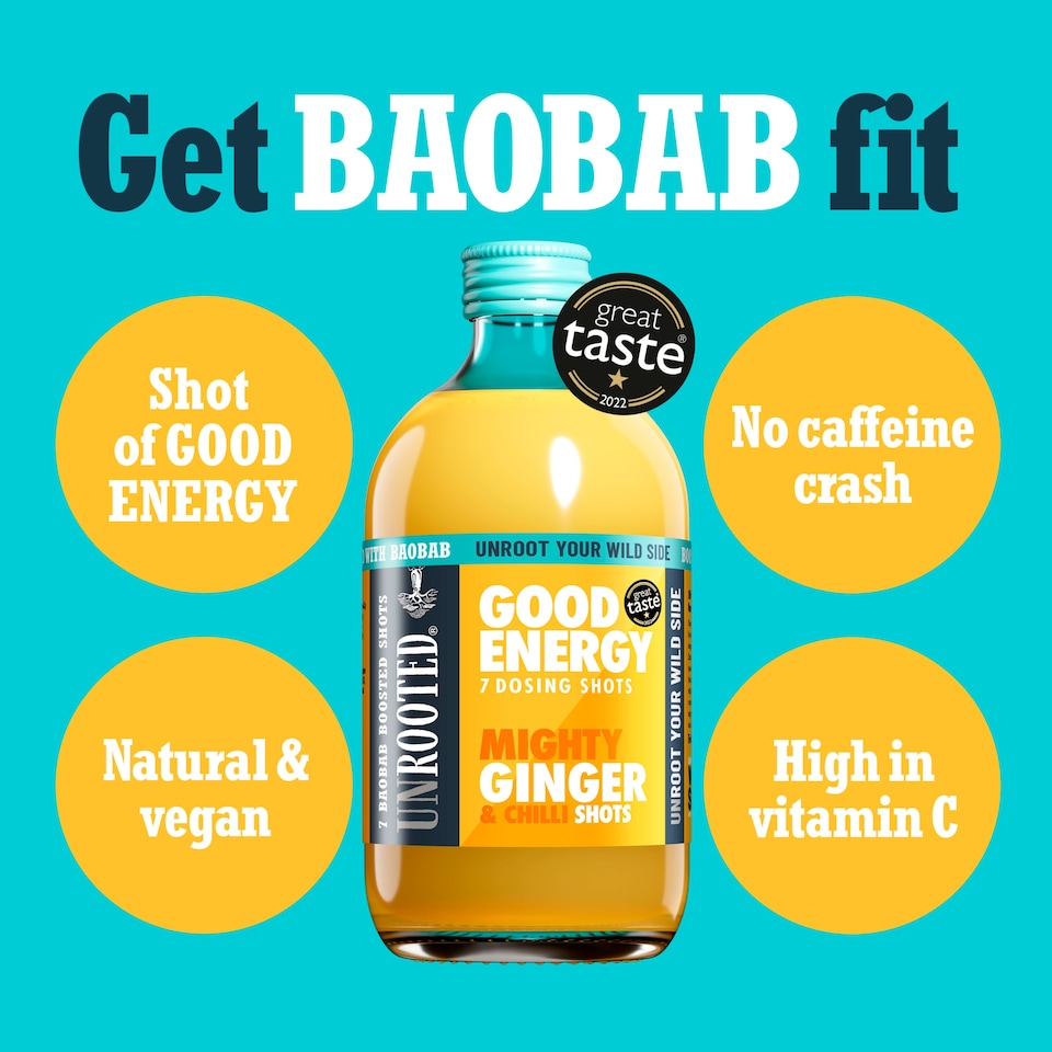 image 1 of UNROOTED Mighty Ginger and Chilli Dosing Bottle 7x Shots 420ml
