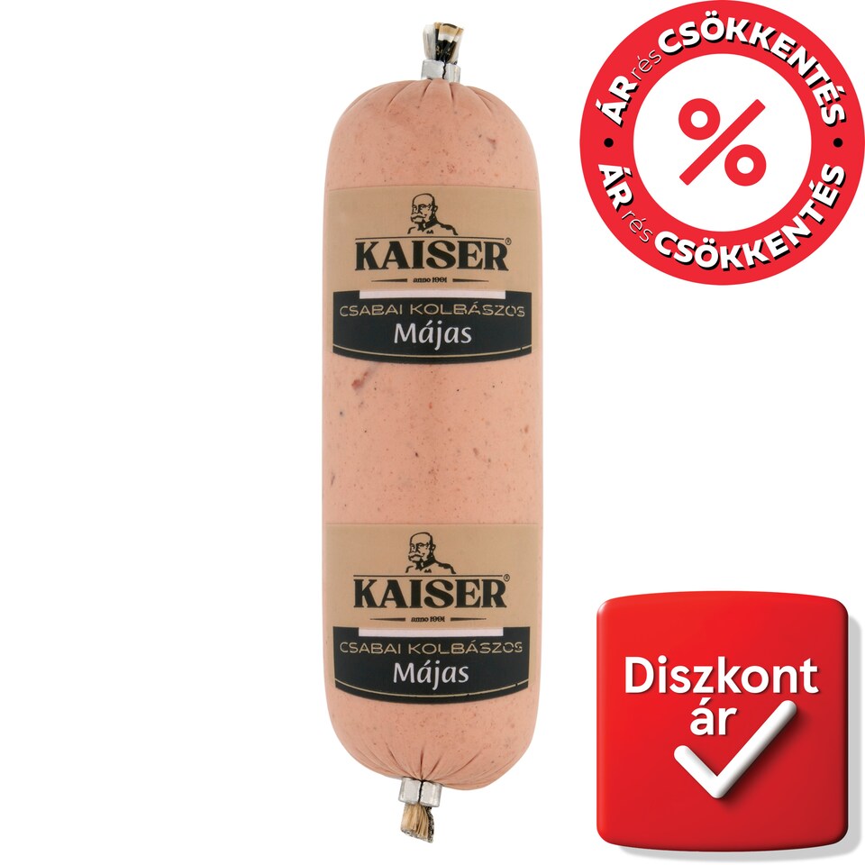 Kaiser csabai kolbászos májas 200 g  1. kép