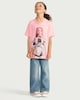 image 2 of K-Pop Demon Hunters Pure Cotton Mira Print T-Shirt in Pink