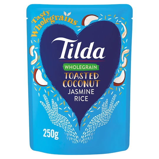 Tilda Toasted Coconut Jasmine Rice 250G Tesco Groceries