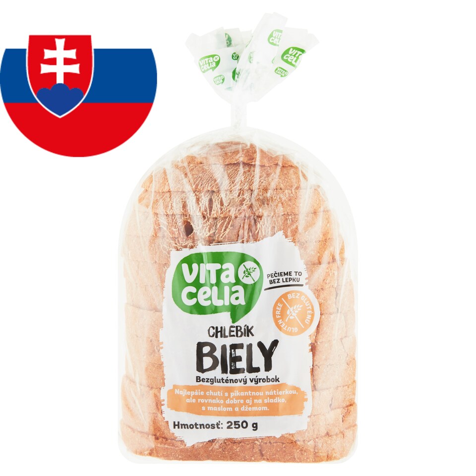 Vitacelia Chlebík bezgluténový biely 250 g