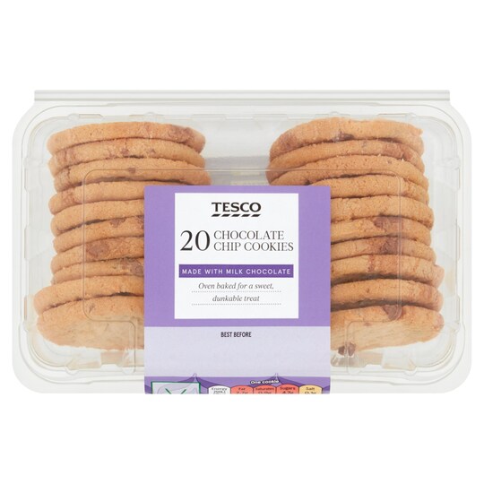Tesco Mini Milk Chocolate Cookie Bites 20 Pack Tesco Groceries