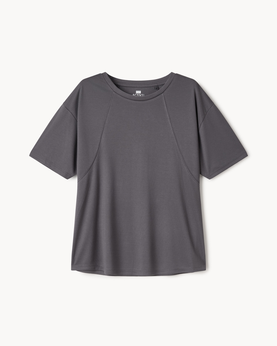 image 1 of F&F Active ULTRASTRETCH Modal Rich T-Shirt in Chocolate