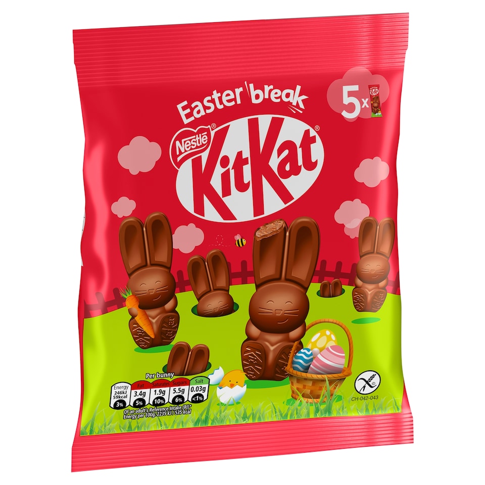 image 1 of Kit Kat Milk Chocolate Mini Bunnies 55G