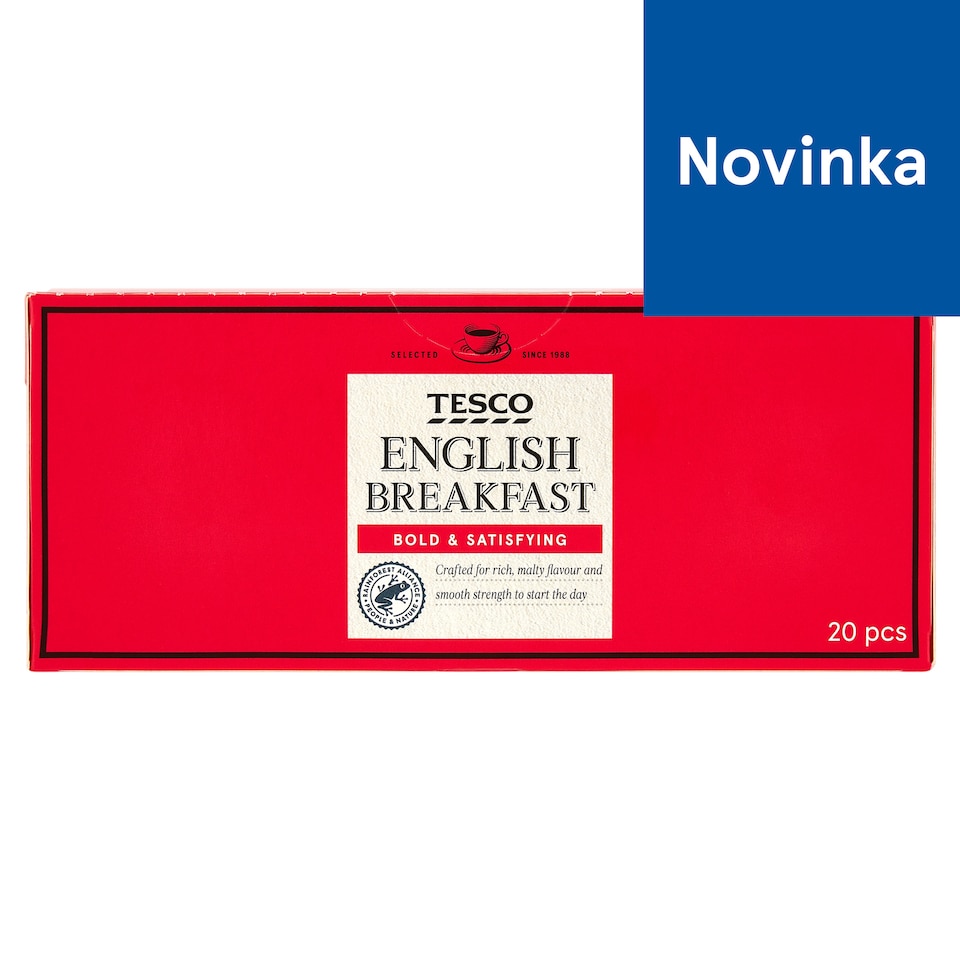 Tesco English Breakfast čierny čaj 20 x 1,75 g (35 g)