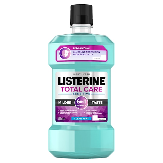 Listerine Mouthwash Totalcare Sensitive 500Ml Tesco Groceries