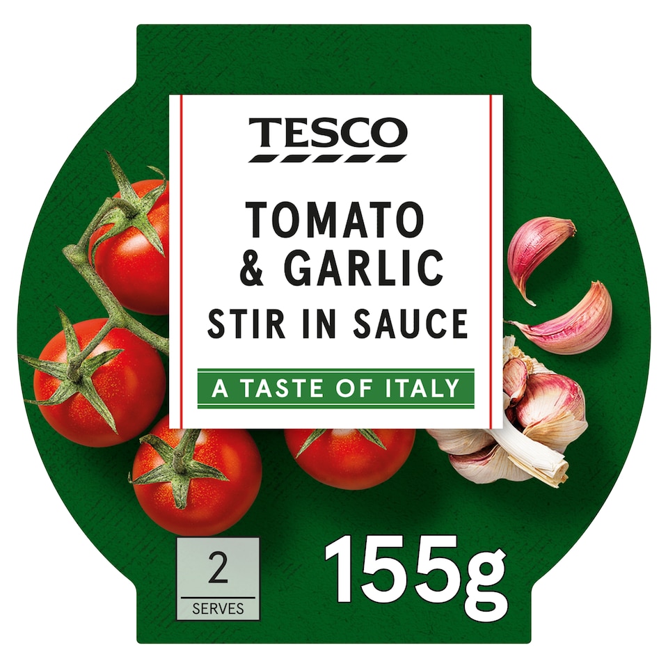 Tesco Tomato & Garlic Stir In Sauce 155G