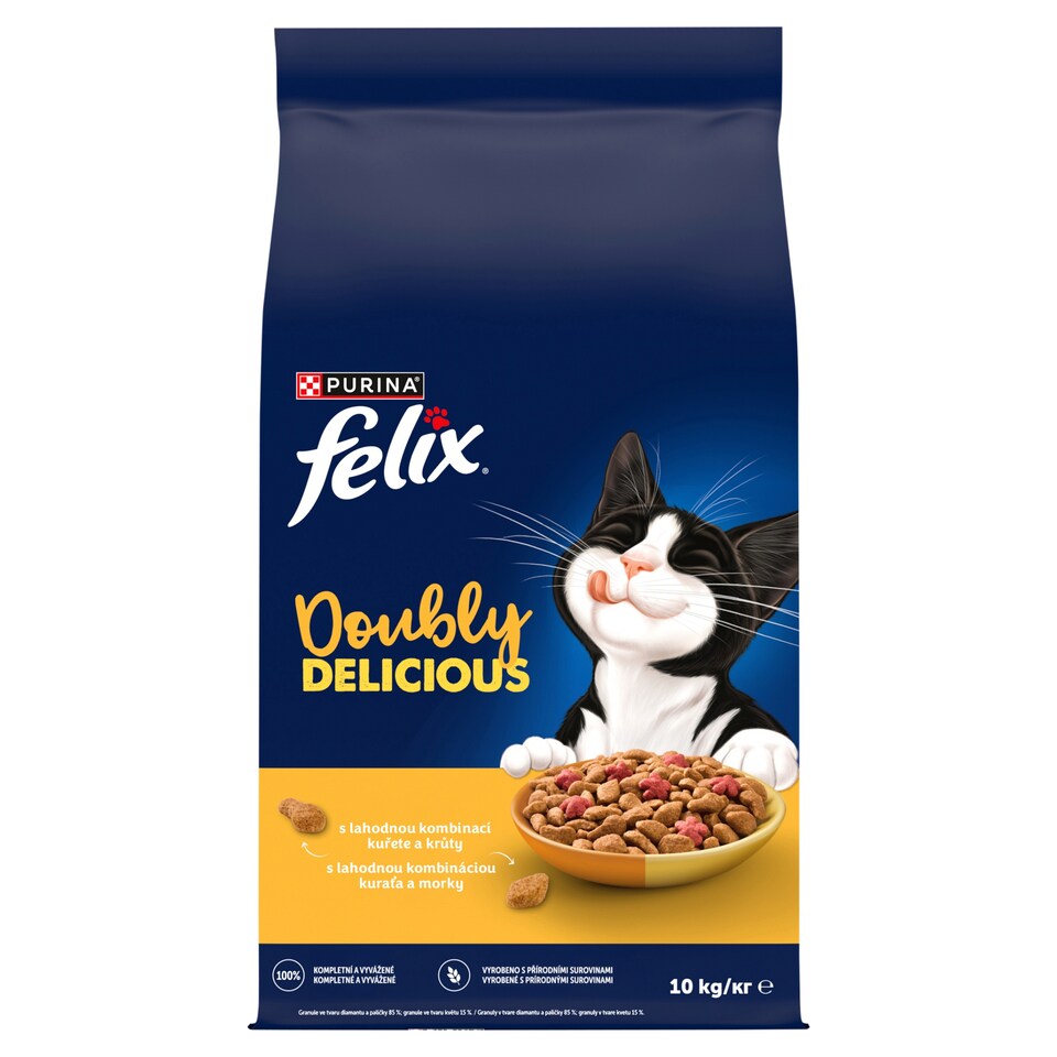 Obrázek 1 pro produkt Felix Doubly Delicious s lahodnou kombinací kuřete a krůty, bohaté na červenou řepu 10kg