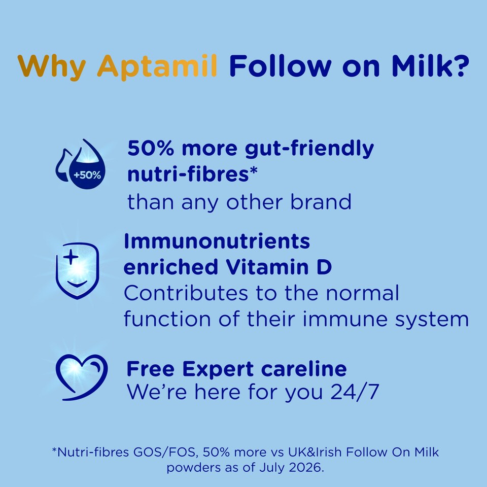 image 1 of Aptamil 2 Follow On Baby Milk Formula Liquid Ready to Feed 6-12 Months 200ml