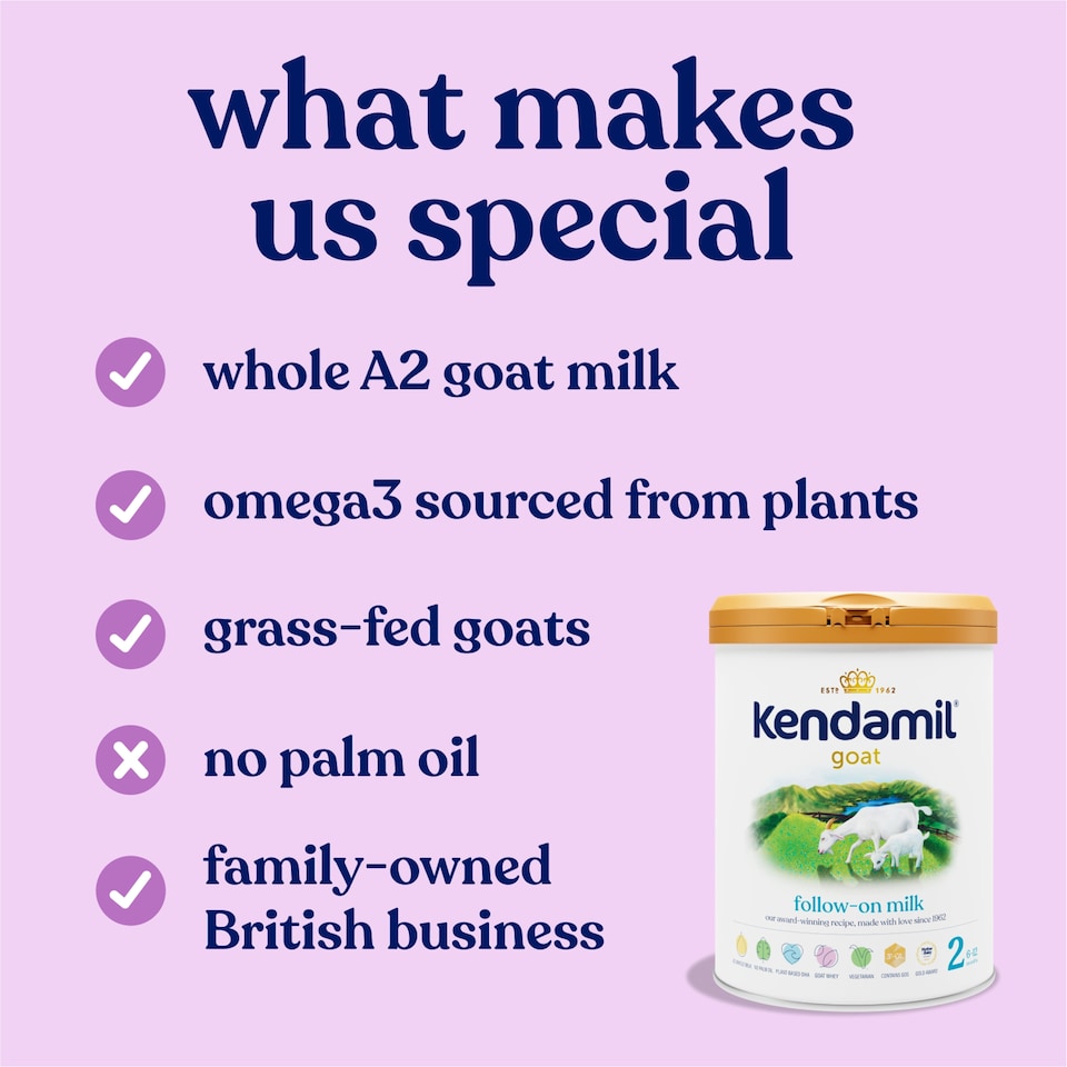 image 1 of Kendamil Goat Follow-On Milk Stage 2 6-12 Months 800g