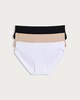 image 4 of F&F 3-Pack Contour Ribbed Seamfree Hipster Knickers in Multi