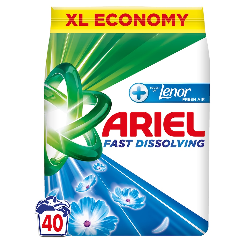 Ariel Mosópor, 2.2 kg, 40 Mosáshoz, + Touch Of Lenor Fresh Air  1. kép