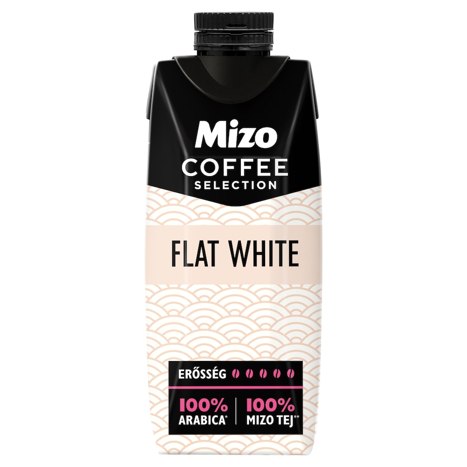 Mizo Coffee Selection Flat White UHT Low-Fat Coffee Milk Drink 250 ml