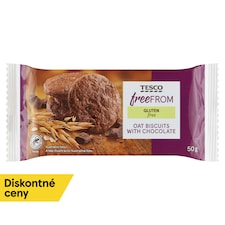 Tesco Free From Gluten Free Oat Biscuits with Chocolate 50 g