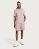 image 2 of F&F Pure Cotton Textured Polo Shirt in Pink