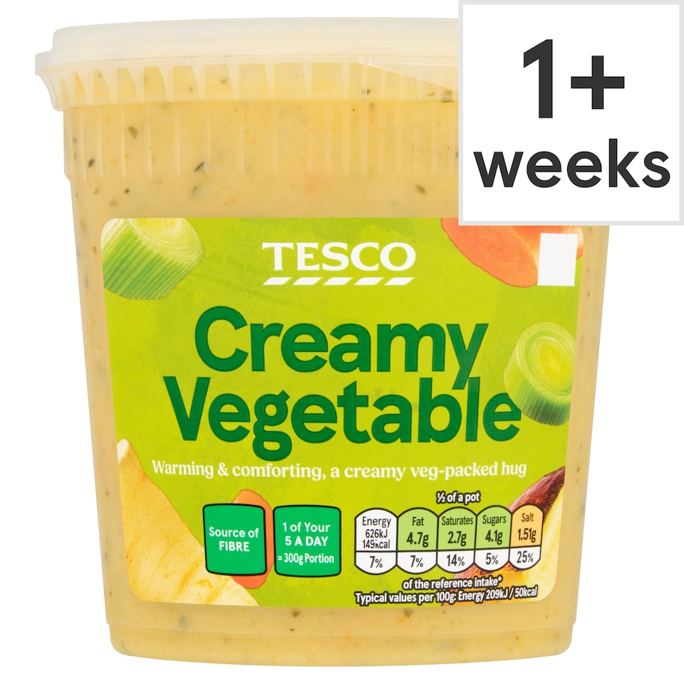 Tesco Creamy Vegetable Soup 600g