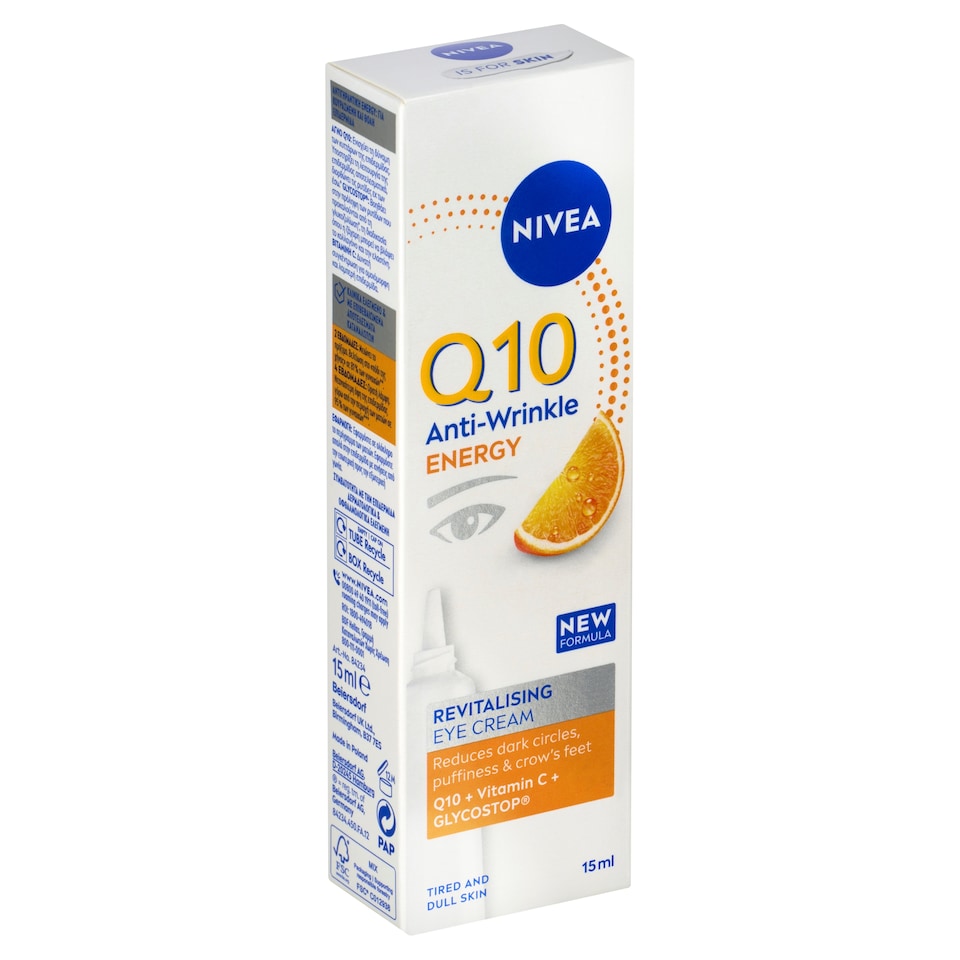 image 1 of Nivea Q10 Energy Fresh Look Anti-Wrinkle Energizing Eye Cream 15 ml