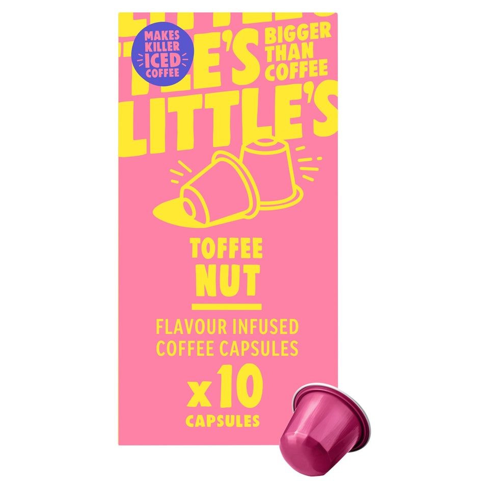 Little's Toffee Nut Flavoured Infused Coffee Capsule 10 Pack 52g